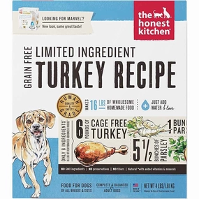'$100 OFF 10lb (Exp 31Aug25) FREE GIFTS': The Honest Kitchen Marvel Limited Ingredient Turkey Recipe Dehydrated Dog Food dog grooming shampoo collar crate feeding supplies