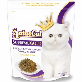 'BUNDLE DEAL': Aatas Cat Supreme Gold Chicken & Tuna Flavour with Anchovies Dry Cat Food 1.2kg cat general supplies cat toys cat grooming cat food cat litter