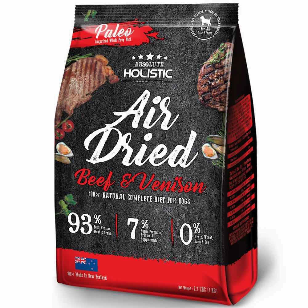 'BUNDLE DEAL': Absolute Holistic Air Dried Beef & Venison Dog Food 1kg horse supplement horse vitamins animal probiotics livestock digestive aid horse immune booster