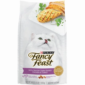 'BUNDLE DEAL': Fancy Feast with Savory Chicken & Turkey Dry Cat Food cat general supplies cat toys cat grooming cat food cat litter