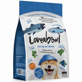 'BUNDLE DEAL': Loveabowl Herring & Salmon Grain Free Dry Dog Food dog grooming shampoo collar crate feeding supplies
