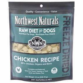 'BUNDLE DEAL': Northwest Naturals Chicken Freeze Dried Raw Diet Dog Food dog grooming shampoo collar crate feeding supplies