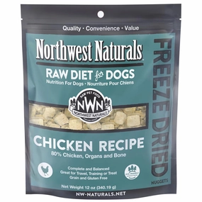 'BUNDLE DEAL': Northwest Naturals Chicken Freeze Dried Raw Diet Dog Food horse supplement horse vitamins animal probiotics livestock digestive aid horse immune booster