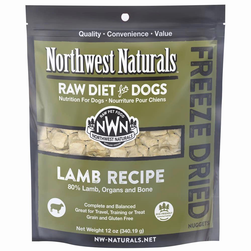 'BUNDLE DEAL': Northwest Naturals Lamb Freeze Dried Raw Diet Dog Food dog grooming shampoo collar crate feeding supplies