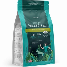'BUNDLE DEAL': Nurture Pro Nourish Life Chicken & Turkey Recipe Grain-Free Dry Dog Food dog grooming shampoo collar crate feeding supplies