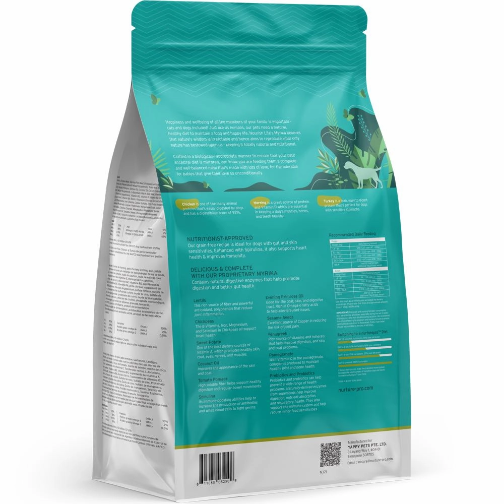 'BUNDLE DEAL': Nurture Pro Nourish Life Chicken & Turkey Recipe Grain-Free Dry Dog Food