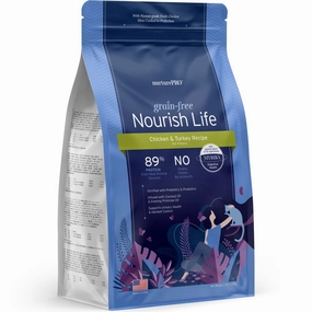 'BUNDLE DEAL': Nurture Pro Nourish Life Chicken & Turkey Recipe Grain-Free Kitten Dry Cat Food pet health pet wellness pet pain relief pet probiotic pet calming