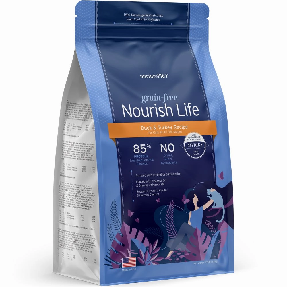 'BUNDLE DEAL': Nurture Pro Nourish Life Duck & Turkey Recipe Grain-Free Dry Cat Food cat general supplies cat toys cat grooming cat food cat litter
