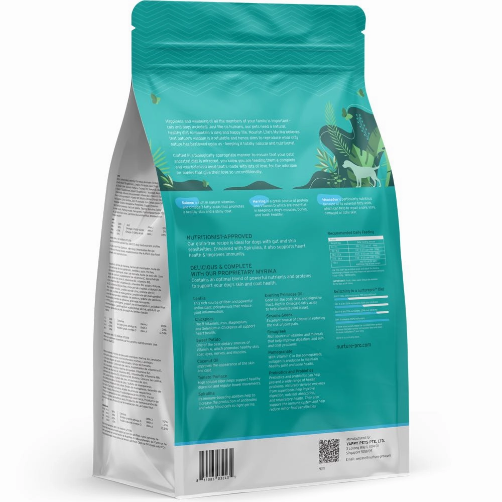 'BUNDLE DEAL': Nurture Pro Nourish Life Salmon, Herring, & Menhaden Recipe Grain-Free Puppy Dry Dog Food