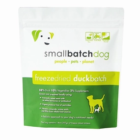 'BUNDLE DEAL': Smallbatch Duck Batch Sliders Freeze Dried Dog Food 14oz dog grooming shampoo collar crate feeding supplies