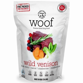 'BUNDLE DEAL': WOOF Wild Venison Freeze Dried Raw Dog Food horse supplement horse vitamins animal probiotics livestock digestive aid horse immune booster