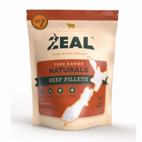 'BUNDLE DEAL': Zeal Free Range Naturals Beef Fillets Jerky Dog Treats 125g dog grooming shampoo collar crate feeding supplies