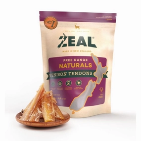 'BUNDLE DEAL': Zeal Free Range Naturals Venison Tendons Dog Treats 125g dog grooming shampoo collar crate feeding supplies