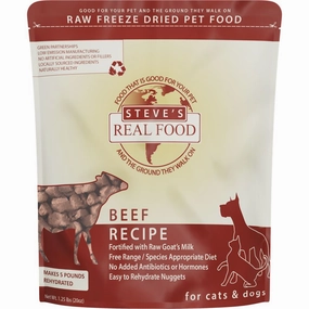'BUNDLE DEAL FREE FD TREATS': Steve's Real Food Beef Grain-Free Freeze-Dried Raw Food For Cats & Dogs 20oz fly trap horse fly spray poultry fly control fly repellent farm fly solution