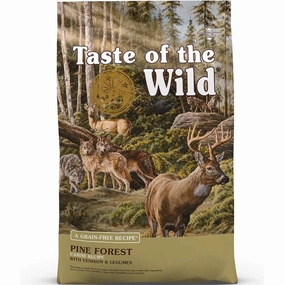 'BUNDLE DEAL/FREE TREAT': Taste of the Wild Pine Forest with Venison Grain-Free Dry Dog Food dog grooming shampoo collar crate feeding supplies