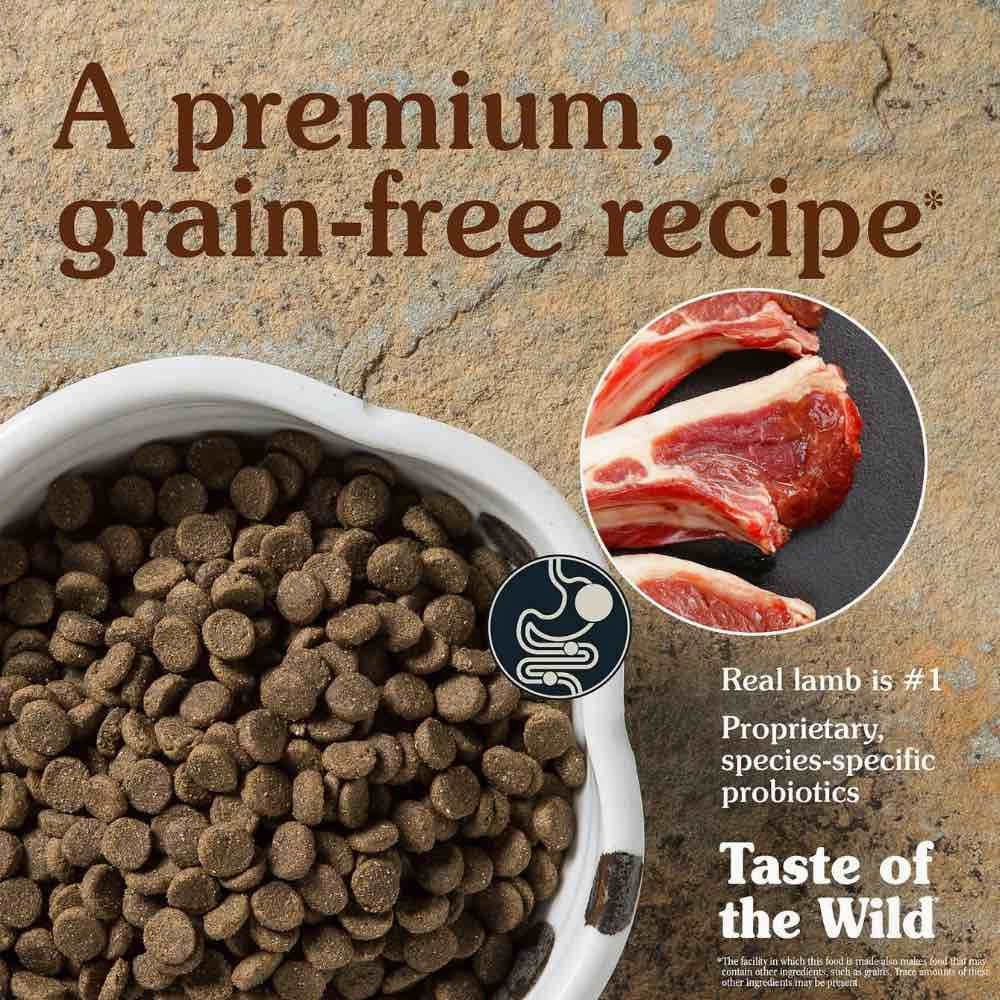 'BUNDLE DEAL/FREE TREAT': Taste of the Wild Sierra Mountain with Roasted Lamb Grain Free Dry Dog Food