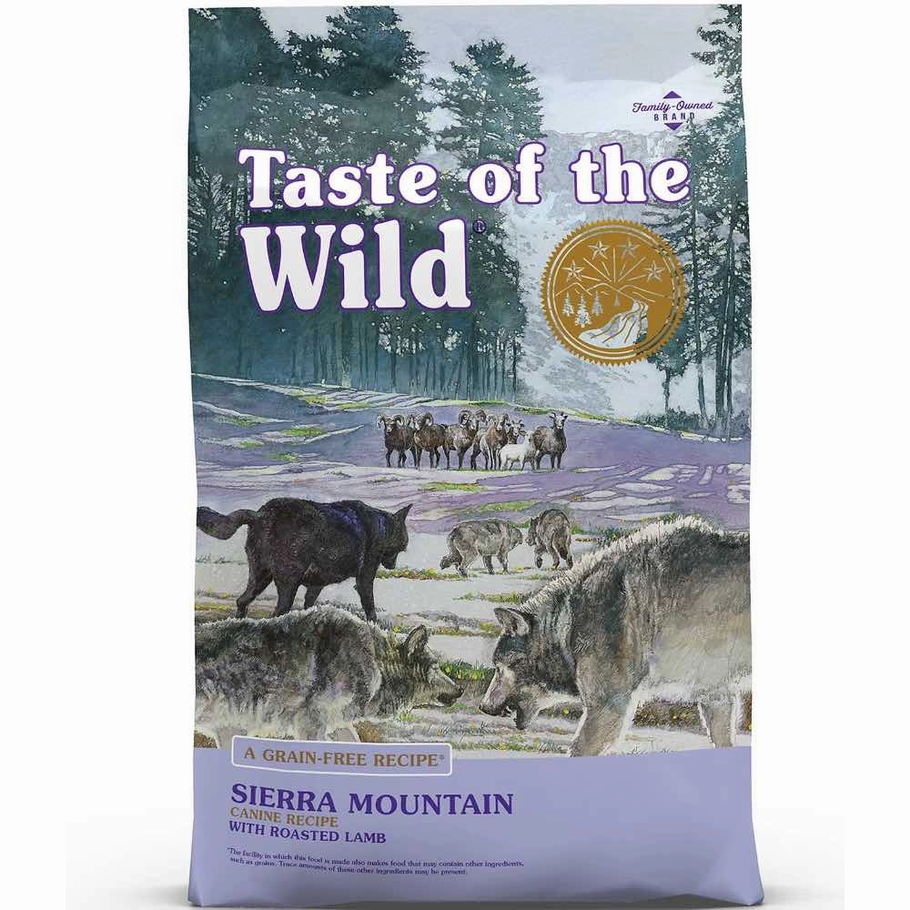 'BUNDLE DEAL/FREE TREAT': Taste of the Wild Sierra Mountain with Roasted Lamb Grain Free Dry Dog Food dog grooming shampoo collar crate feeding supplies