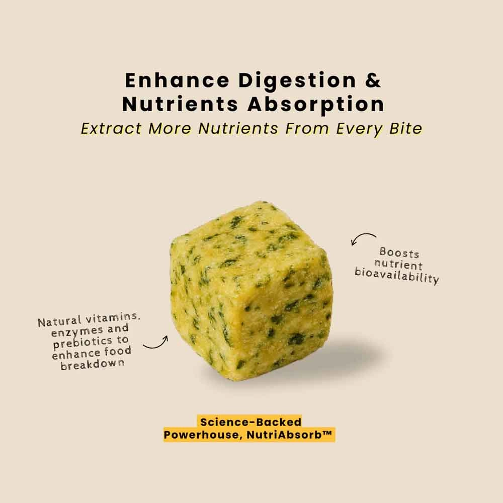 'FREE DEFROSTING TRAY': frashfresh Cooked Beef NutriAbsorb Frozen Dog Food 2.25kg