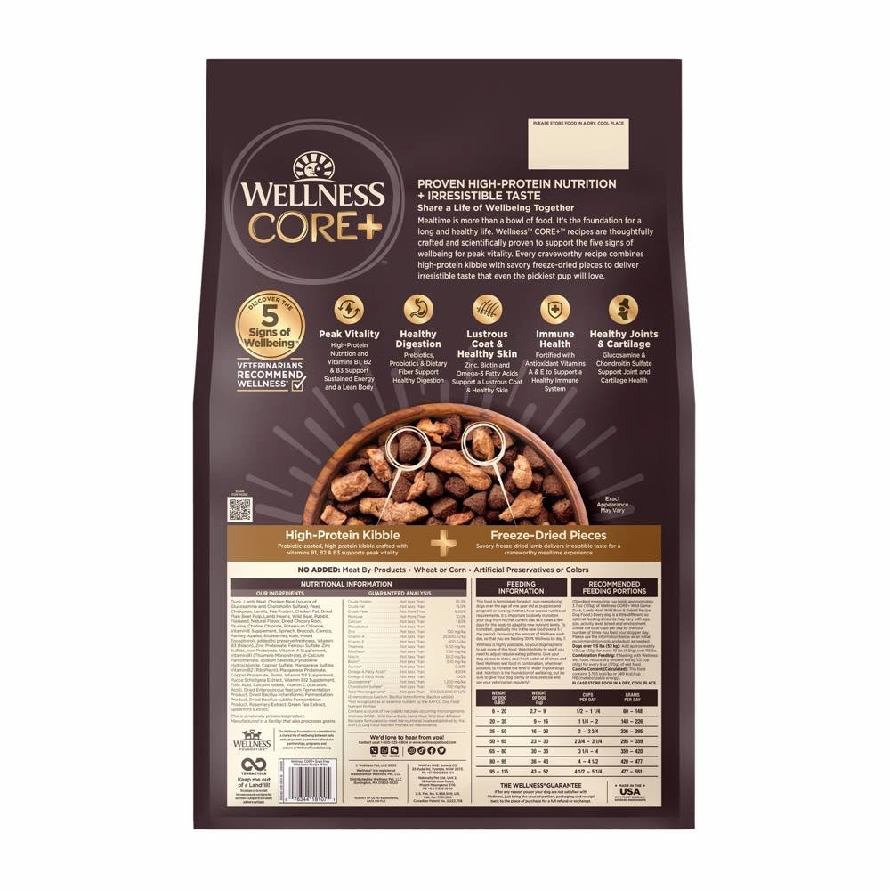 'FREE FD TREATS': Wellness CORE  (RawRev) Wild Game Adult Grain-Free Dry Dog Food