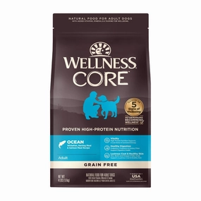 'FREE FD TREATS w 4lb & 22lb': Wellness CORE Grain-Free Ocean Dry Dog Food dog grooming shampoo collar crate feeding supplies