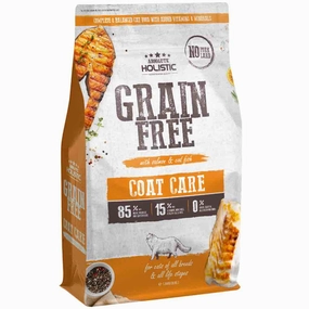 'FREE TREAT w 3lb': Absolute Holistic Coat Care Salmon & Cod Fish Grain-Free Dry Cat Food kitten food wet kitten food kitten milk kitten treats grain free kitten food
