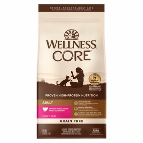 'FREE TREATS': Wellness CORE Adult Turkey, Turkey Meal & Duck Grain-Free Dry Cat Food cat general supplies cat toys cat grooming cat food cat litter