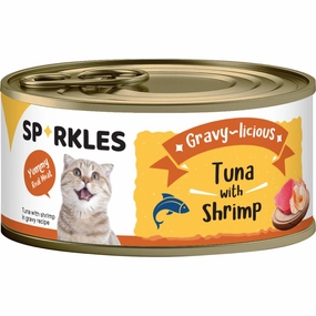 'FREE TREATS w 24cans':Sparkles Gravy-licious Tuna With Shrimp Canned Cat Food 80g x 24 cat general supplies cat toys cat grooming cat food cat litter