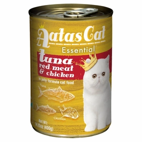 Aatas Cat Essential Tuna Red Meat & Chicken in Jelly Canned Cat Food 400g dry cat food cat treats grain free cat food kitten treats cat dental treats