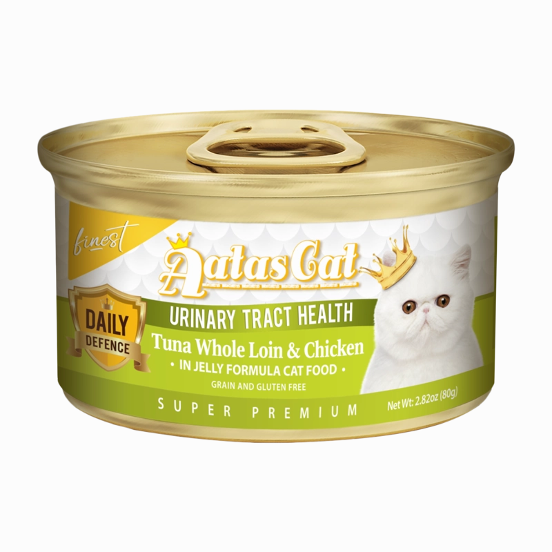 Aatas Cat Finest Daily Defence Urinary Tract Health - Tuna Whole Loin & Chicken in Jelly Formula 80g