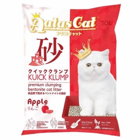 Aatas Cat Kuick Klump Bentonite Cat Litter Apple 10L kitten supplies kitten toys kitten food kitten litter box kitten bed