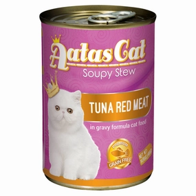 Aatas Cat Soupy Stew Tuna Red Meat In Gravy Grain-Free Adult Canned Cat Food 400g cat food cans soft cat food high protein cat food natural cat food senior cat food