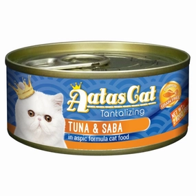 Aatas Cat Tantalizing Tuna & Saba In Aspic Canned Cat Food 80g cat food cans soft cat food high protein cat food natural cat food senior cat food