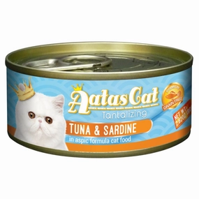 Aatas Cat Tantalizing Tuna & Sardine In Aspic Canned Cat Food 80g dry cat food cat treats grain free cat food kitten treats cat dental treats
