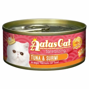 Aatas Cat Tantalizing Tuna & Surimi In Aspic Canned Cat Food 80g cat food cans soft cat food high protein cat food natural cat food senior cat food