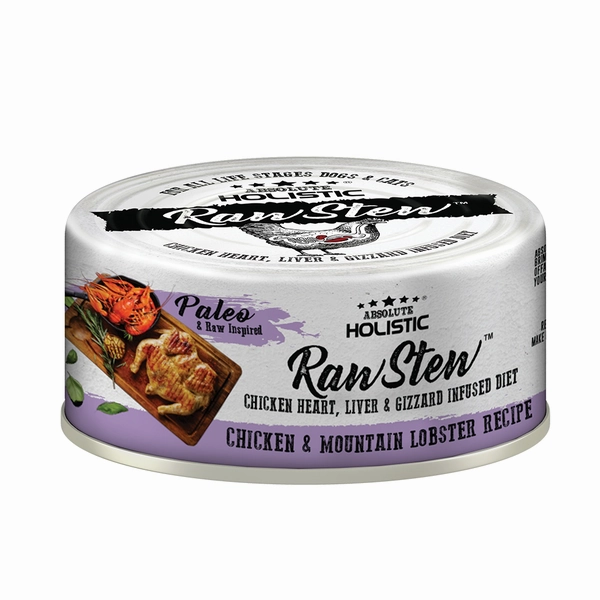 Absolute Holistic Dog & Cat Raw Stew Chicken Organs - Chicken & Mountain Lobster 80g