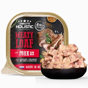 Absolute Holistic Pork Complete & Balanced Meaty Loaf Wet Tray Dog Food 100g dog toys interactive dog toy plush dog toy dog rope toy squeaky toy
