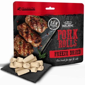 Absolute Holistic Pork Rolls Freeze Dried Raw Treats for Cats & Dogs 60g dog toys interactive dog toy plush dog toy dog rope toy squeaky toy