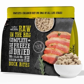 Absolute Holistic Raw in the Bag Duck Bites Complete Freeze Dried Dog Food 14oz dog toys interactive dog toy plush dog toy dog rope toy squeaky toy