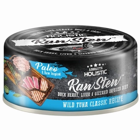 Absolute Holistic Raw Stew Wild Tuna Classic Grain-Free Canned Cat & Dog Food 80g dry cat food cat treats grain free cat food kitten treats cat dental treats