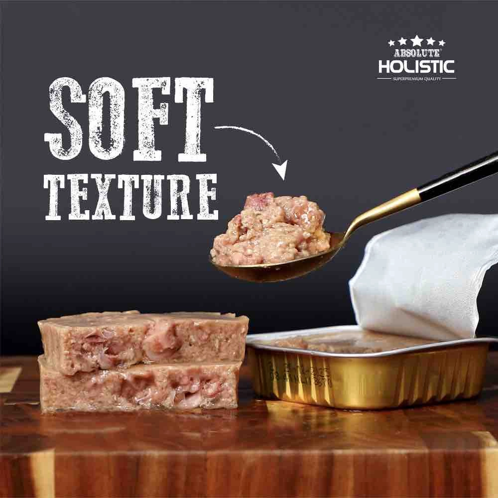 Absolute Holistic Tuna Complete & Balanced Meaty Loaf Wet Tray Dog Food 100g