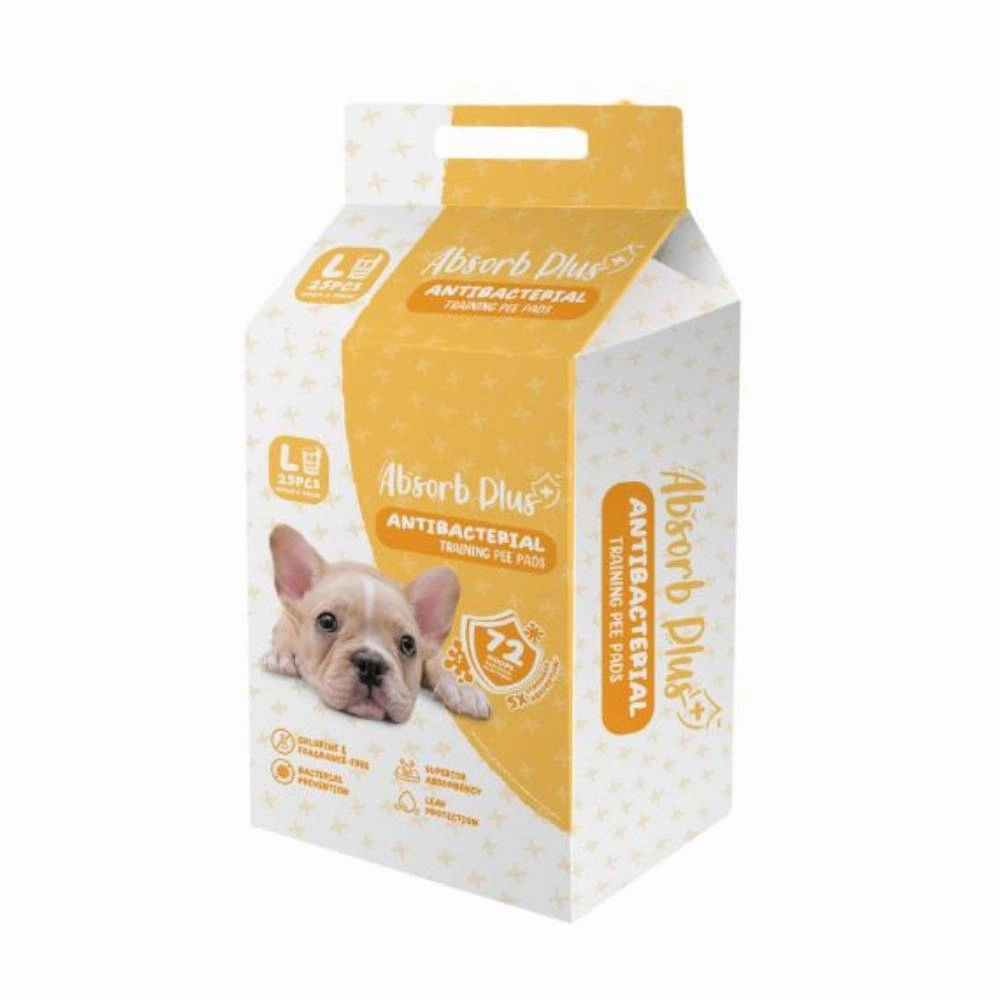Absorb Plus Pet Sheets Antibacterial 60cm x 90cm - 25sheets dog training treats training clicker crate training set travel bowl portable water bottle
