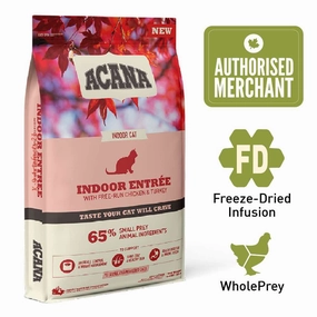 ACANA Freeze-Dried Coated Indoor Entree Grain-Free Dry Cat Food kitten food wet kitten food kitten milk kitten treats grain free kitten food