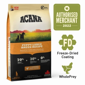 ACANA Heritage Puppy Large Breed Grain-Free Dry Dog Food 11.4kg dog toys interactive dog toy plush dog toy dog rope toy squeaky toy