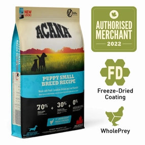 ACANA Heritage Puppy Small Breed Grain-Free Dry Dog Food dog toys interactive dog toy plush dog toy dog rope toy squeaky toy