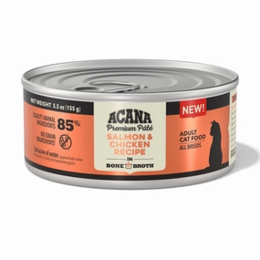 ACANA Salmon and Chicken in Bone Broth Wet Cat Food cat calming diffuser cat stress relief anxiety cat treats cat relaxing spray pet mood aid