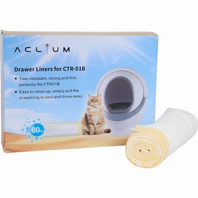 Aclium Self-Cleaning Cat Litter Box Drawer Liners 80pc kitten supplies kitten toys kitten food kitten litter box kitten bed