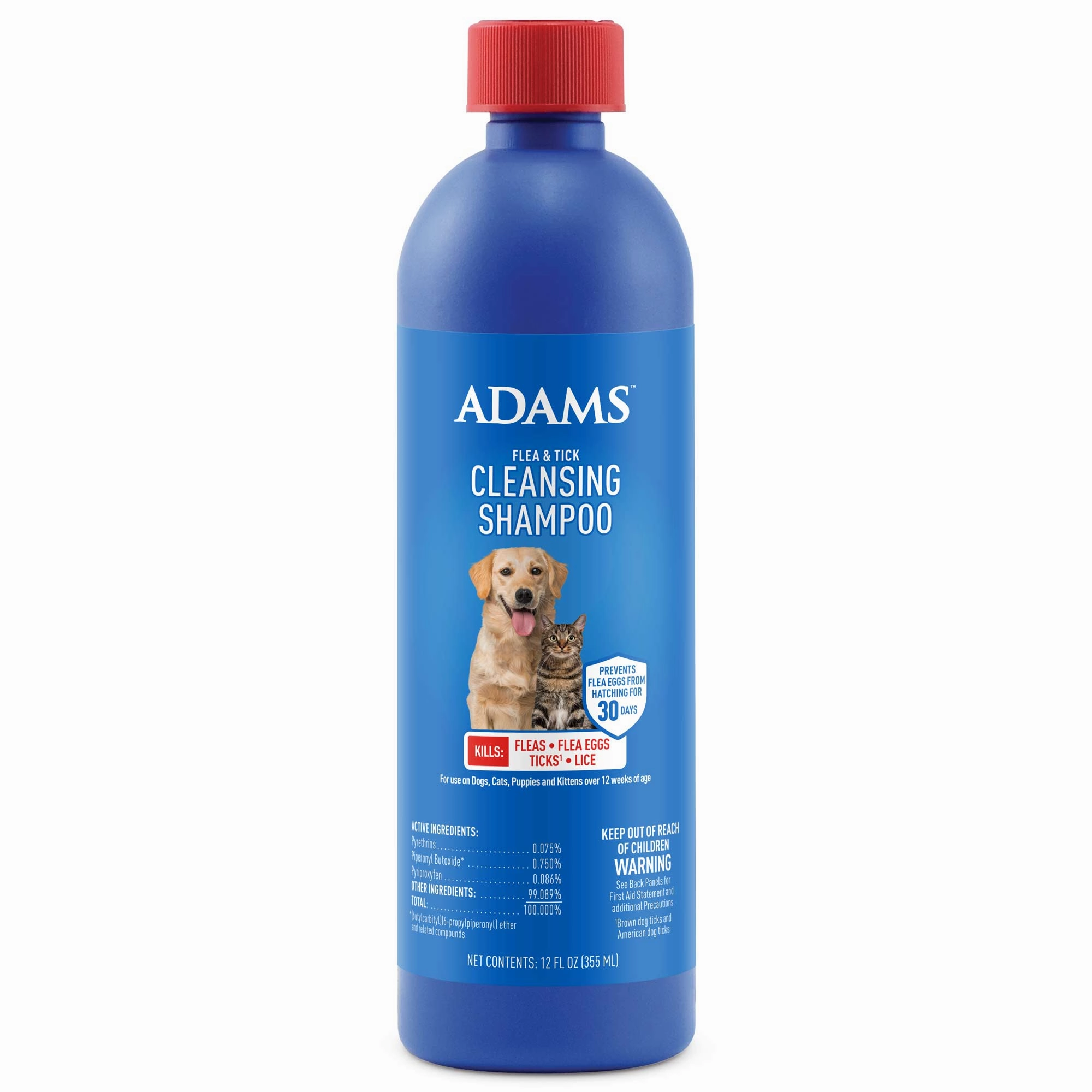 Adams Flea & Tick Cleansing Shampoo cat grooming cat shampoo cat conditioner cat comb cat grooming glove