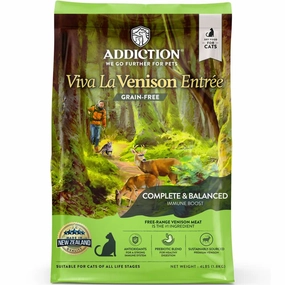 Addiction Viva La Venison Grain-Free Dry Cat Food kitten food wet kitten food kitten milk kitten treats grain free kitten food