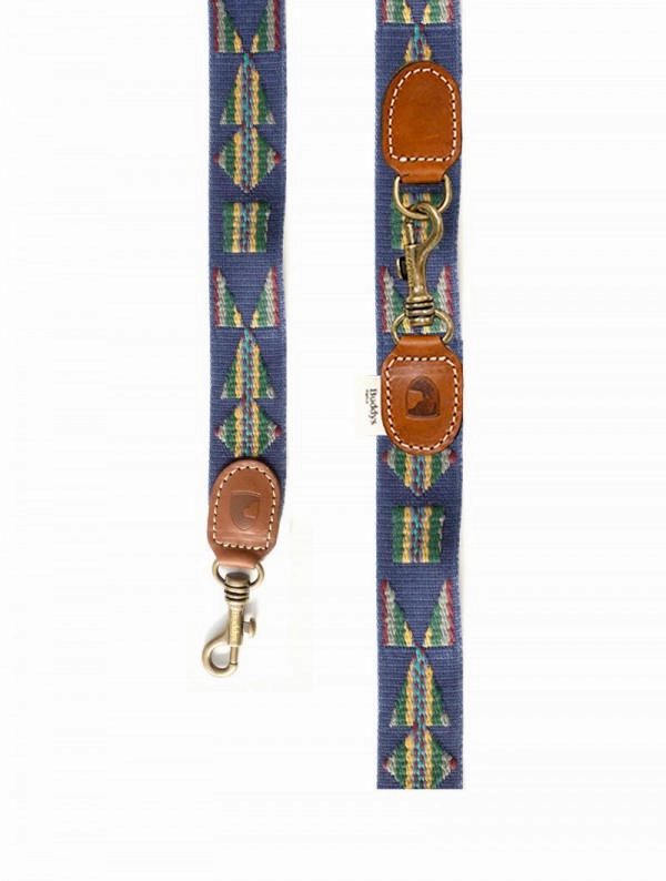Adjustable Dog Lead: Etna Blue