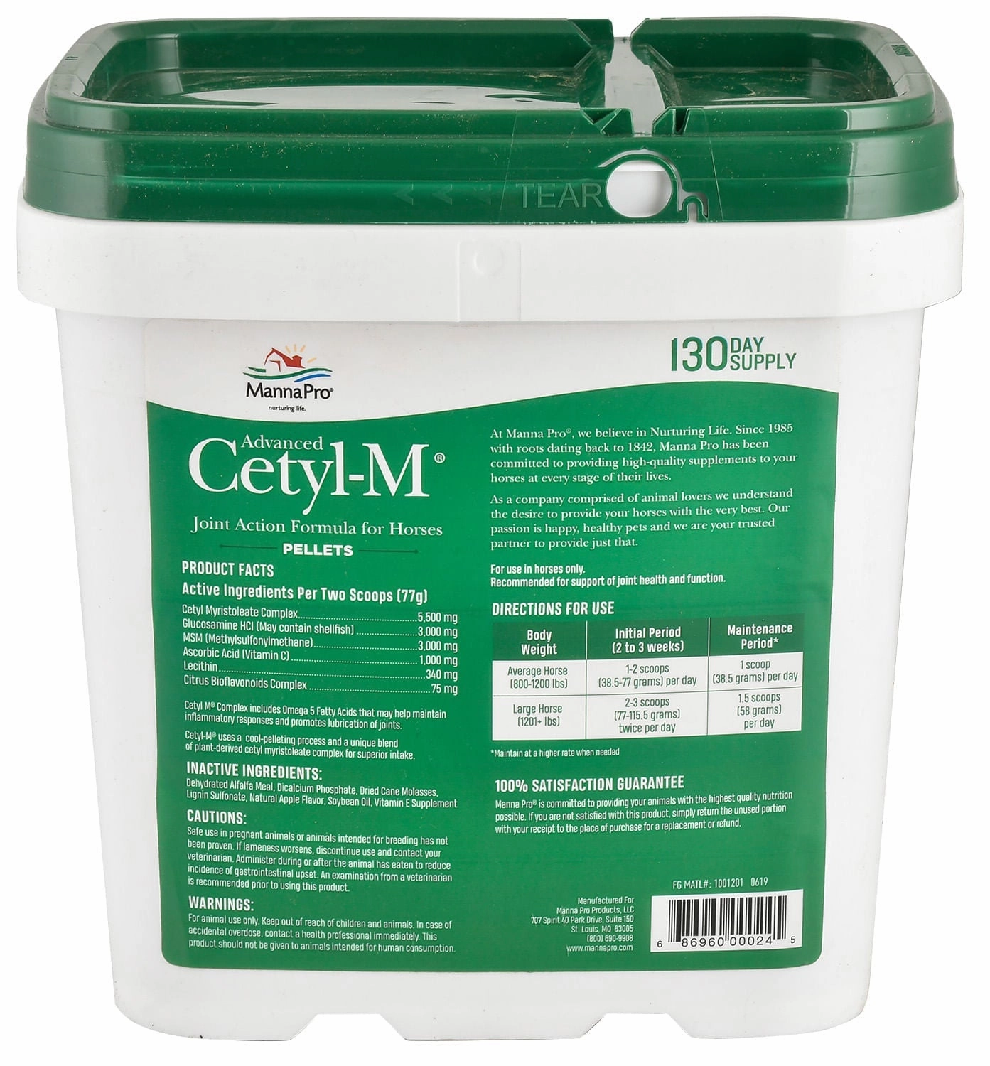Advanced Cetyl M Pellets for Horses